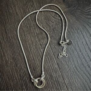 Talbots. Elegant Silver(925) and Gold plated adjustable Necklace. New.